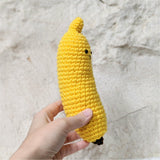 Crochet Banana Play Food Fruit Pattern, Amigurumi Food Downloadable Patterns