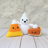 Crochet Fall Decor Patterns, Thanksgiving Pumpkin Pie Amigurumi Pattern