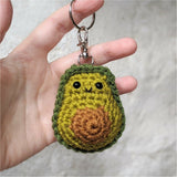 Crochet Food Pattern, Amigurumi Avocado Keychain, Beginner Crochet Patterns
