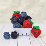 CROCHET PATTERN: Berries (Strawberry and Blueberry)