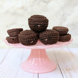 CROCHET PATTERN PACK: Valentine Chocolates - Truffles, Hershey Kisses, Strawberries, Cake, Donuts, Cupcakes, Brownies