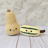 Crochet Fall Vegetable Pattern, Squash Veggies Amigurumi Patterns, Easy Beginner Crochet Patterns