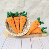 CROCHET PATTERN PACK: Veggies - Carrot, Avocado, Mushrooms, Bell Pepper, Eggplant
