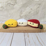 CROCHET PATTERN: Cheese Plate with Olives