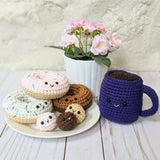 CROCHET PATTERN PACK: Coffee and Donuts