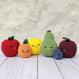 Crochet Apricot Play Food Fruit Pattern, Amigurumi Food Downloadable Patterns