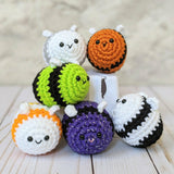 CROCHET PATTERN PACK: Halloween - Pumpkins, Candy Corn, Octoghost, and Bees