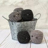 Crochet Christmas Coal Lumps, Stocking Stuffer or Coal Ornaments