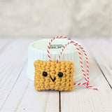 CROCHET PATTERN: Pizza Roll Ornament