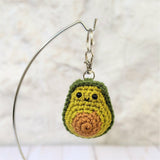Crochet Food Pattern, Amigurumi Avocado Keychain, Beginner Crochet Patterns