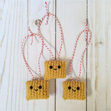 CROCHET PATTERN: Pizza Roll Ornament