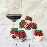 CROCHET PATTERN: Chocolate Covered Strawberries