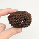 CROCHET PATTERN: Mini Brownies, Amigurumi Brownie Bites Play Food, Easy Beginner Crochet Pattern
