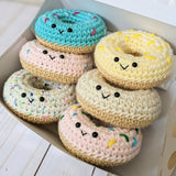 CROCHET PATTERN: Donut Plush Play Food, Easy Amigurumi Food Patterns