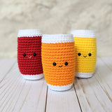 CROCHET PATTERN PACK: Breakfast Plate - Eggs, Sausage, Fruit, Coffee, and Juice