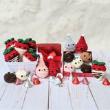 CROCHET PATTERN PACK: Valentine Chocolates - Truffles, Hershey Kisses, and Strawberries