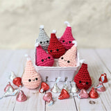 CROCHET PATTERN PACK: Valentine Chocolates - Truffles, Hershey Kisses, and Strawberries