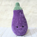 CROCHET PATTERN: Jumbo Eggplant