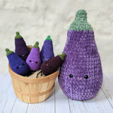 CROCHET PATTERN: Jumbo Eggplant