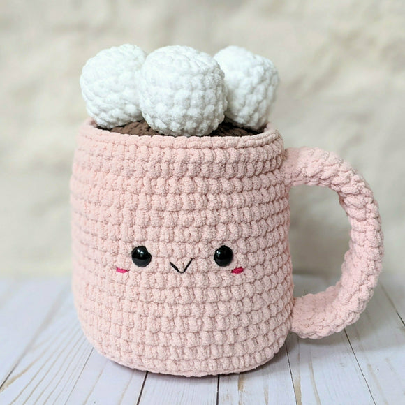 Crochet Jumbo Hot Chocolate Pattern, Coffee Mug Amigurumi Patetrn
