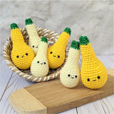 Crochet Fall Vegetable Pattern, Squash Veggies Amigurumi Patterns, Easy Beginner Crochet Patterns